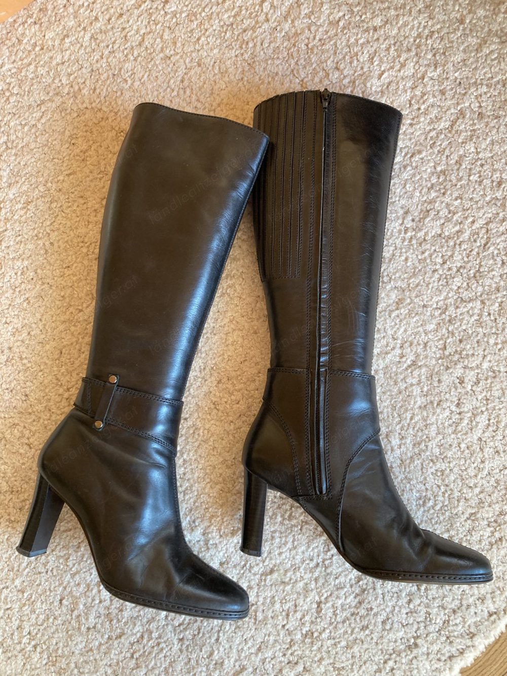 Damenstiefel elegant Echtleder Gr. 39