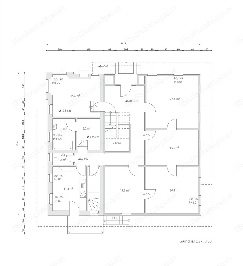 Räume, Büro, Praxis... in Lustenau zu vermieten, 140m2 mit Parkplätzen