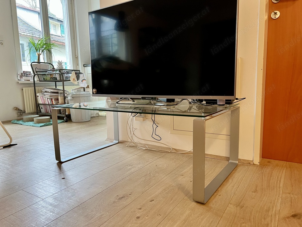 Hochwertiger Couchtisch TV-Tisch aus Glas