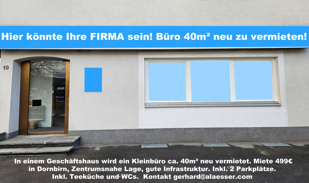 Büro mit 40 Quadratmeter