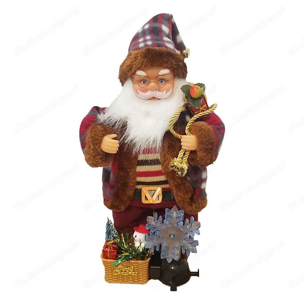 Christmas Toys Santa Claus Singing and Dancing Dolls for Desk