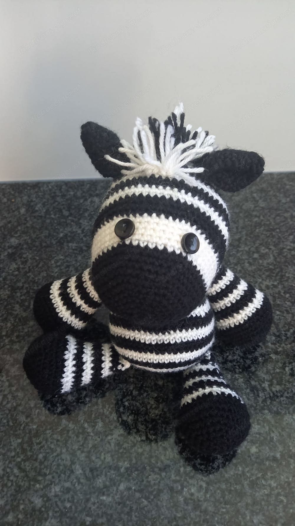 Selbstgehäkeltes Zebra