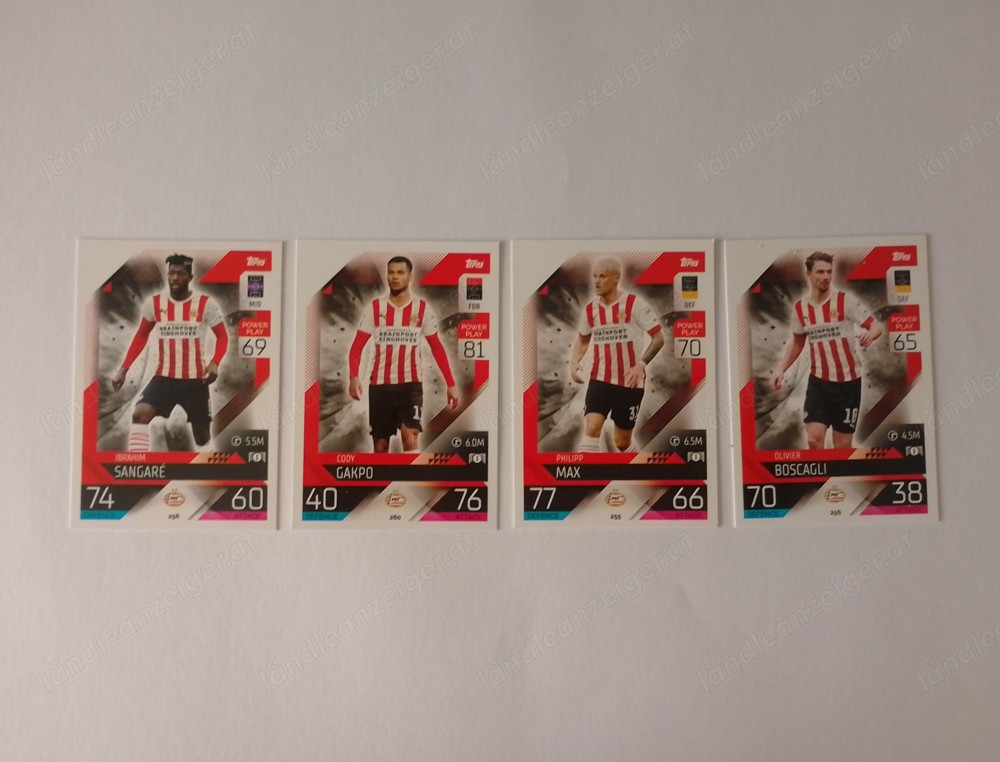 Topps Match Attax Fußball Karten 2022 23 von PSV Eindhoven 