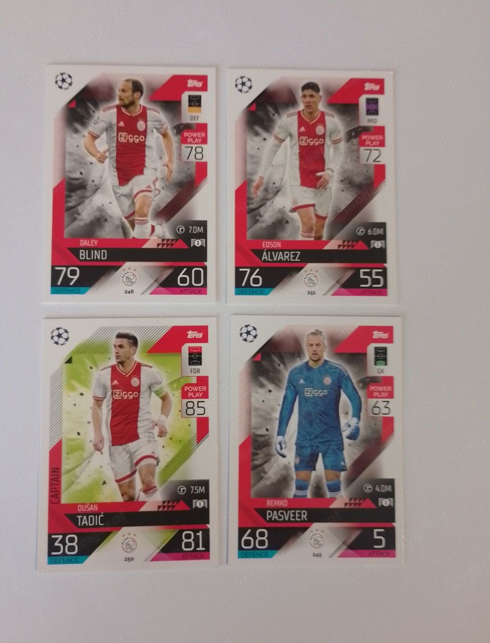 Topps Match Attax Fußball Karten 2022 23 von Ajax