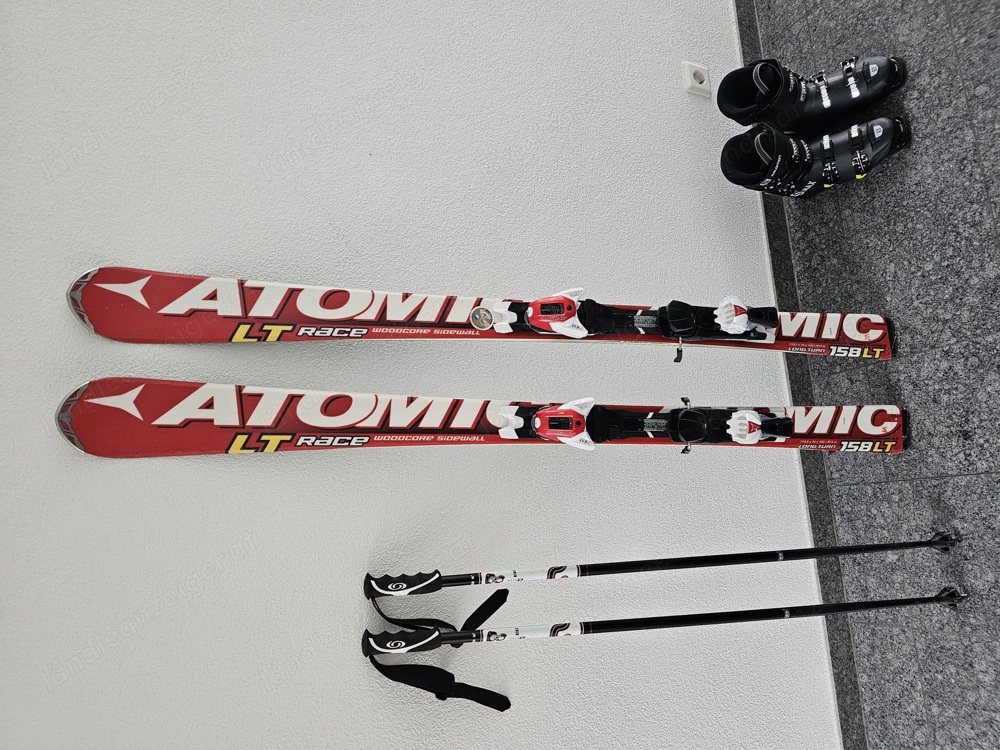 Ski-Set: Atomic Race 158cm + Salomon S-Max 25 25.5