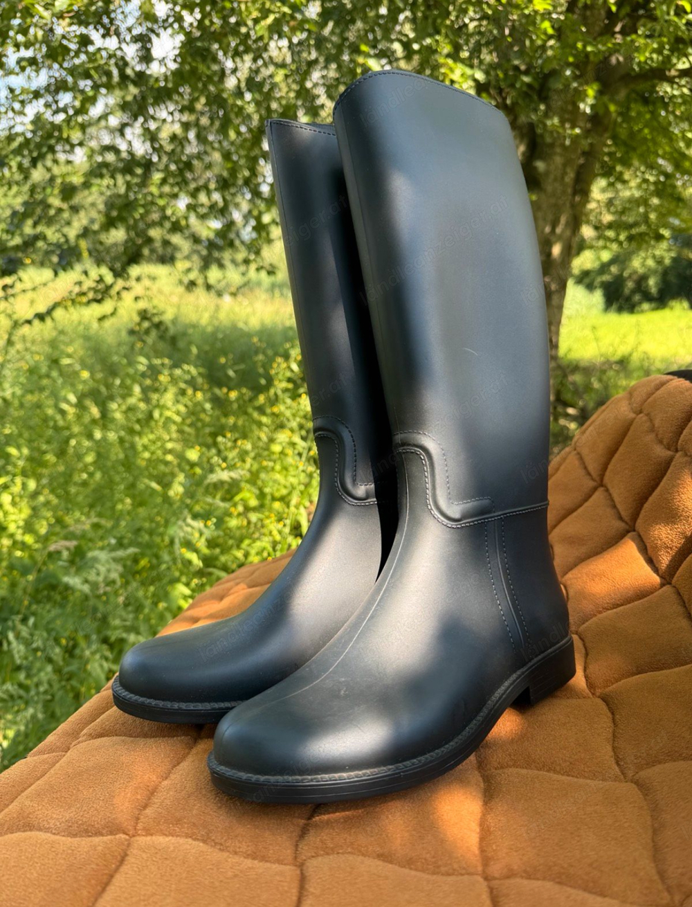 Neue Gummi Reitstiefel Gr.34