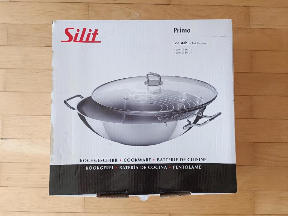 Silit Edelstahl Wok Pfanne 36 cm neu