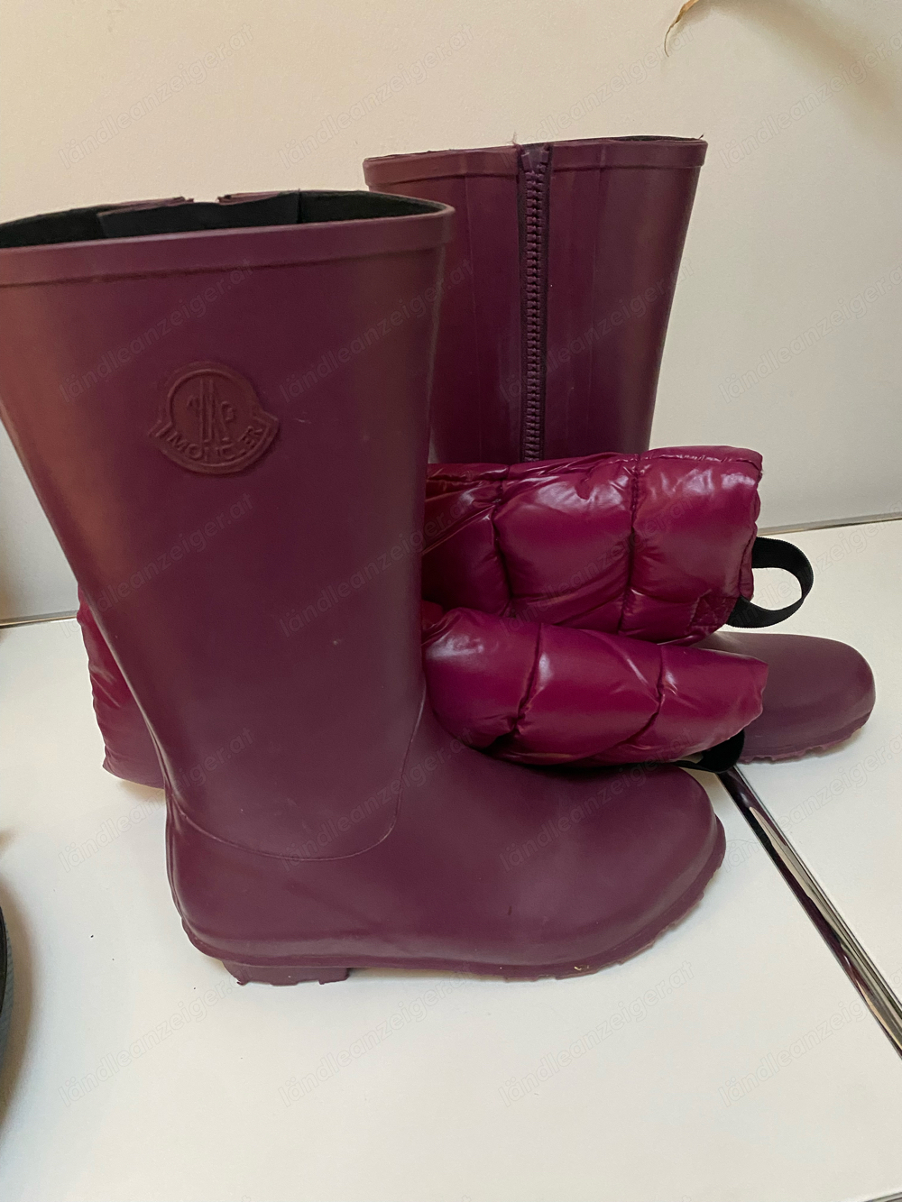 Regenstiefel mit Wadenwärmer Moncler