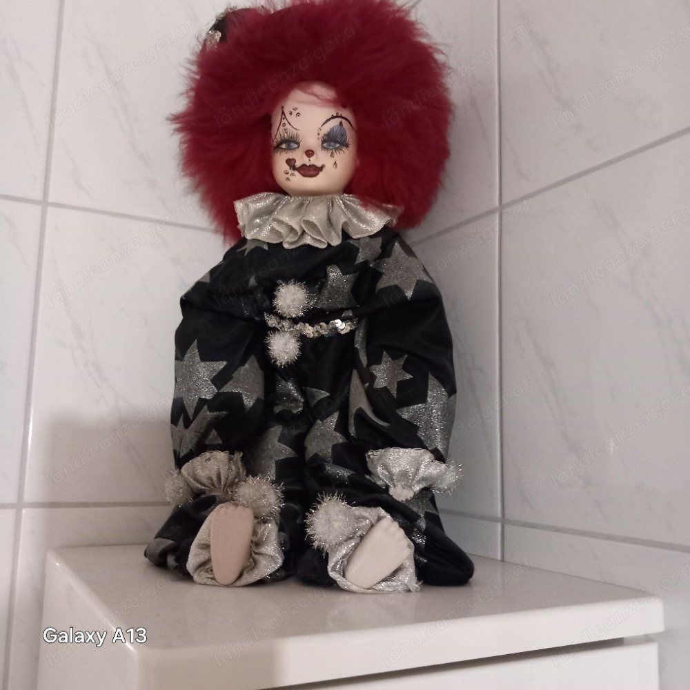 Clown Porzelan rakugebrannt