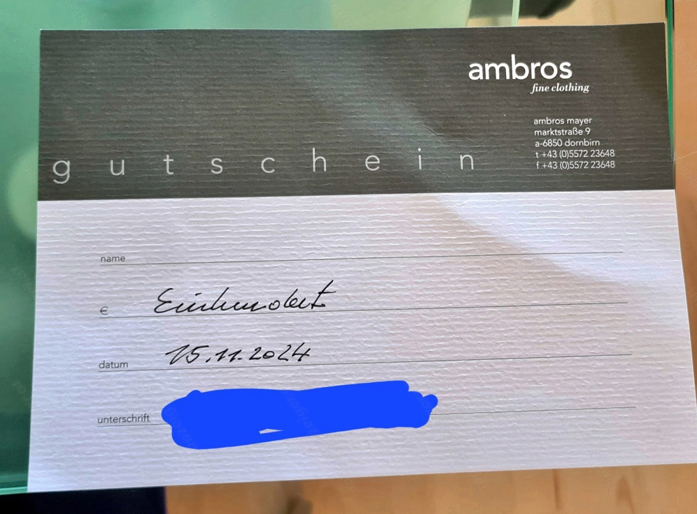 Gutschein Ambros