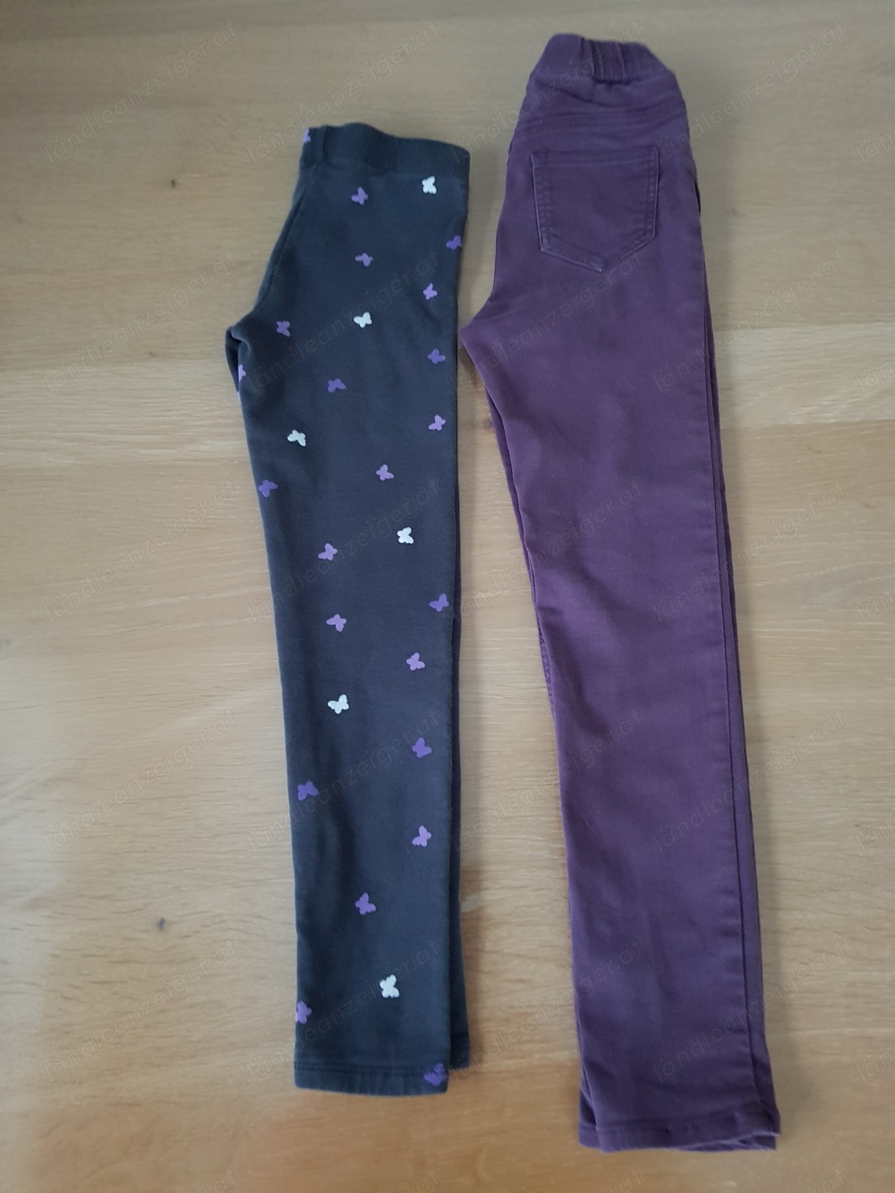 1 Winterleggings + 1 Jeggings Gr. 122, neuwertig, im Paket!