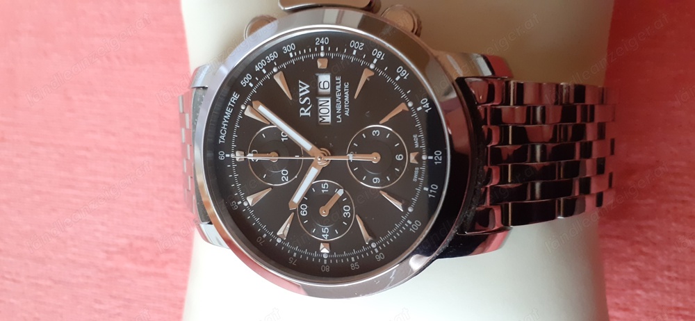 Seltener Chronograph der Marke RSW, Automatic, Swiss Made