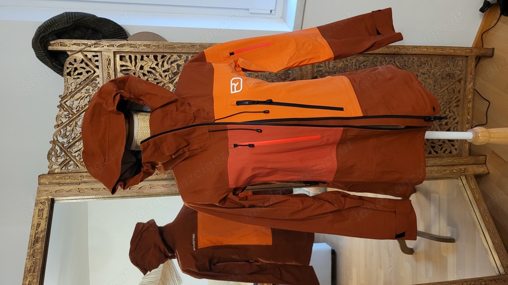 Neue Ortovox Hardshell Jacke Rot Orange Damen Größe S