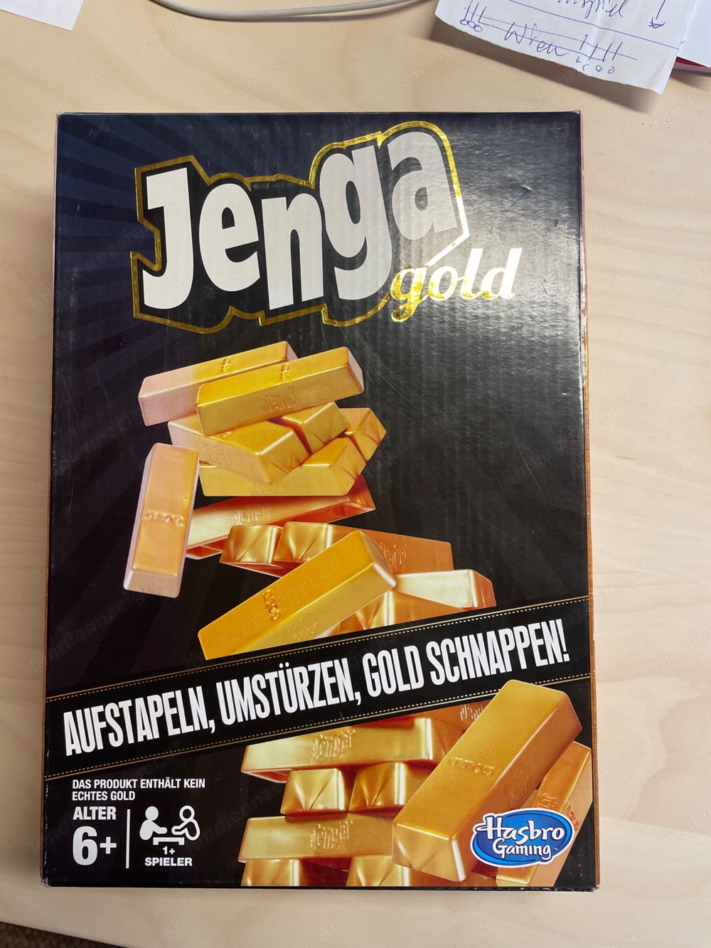 Geschicklichkeitsspiel Jenga Gold