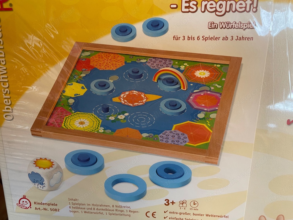 Magnetisches Kinderspiel Plitsch, Platsch es regnet!