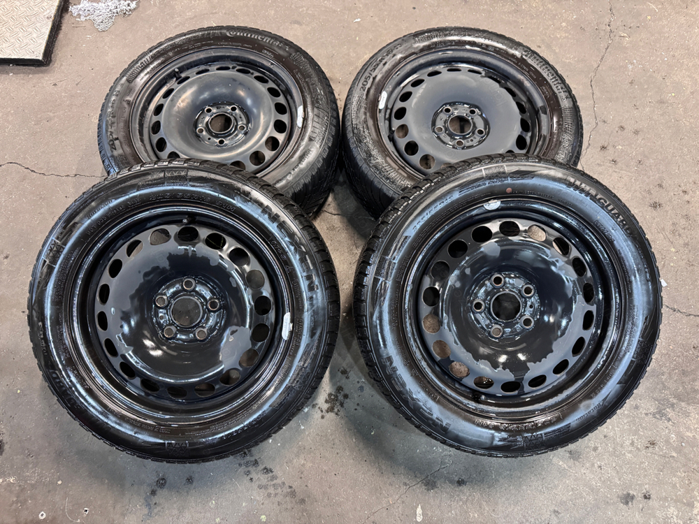 4x Stahlfelgen 6,5x16 5x112 ET42 3C0601027H VW EOS Passat 3C