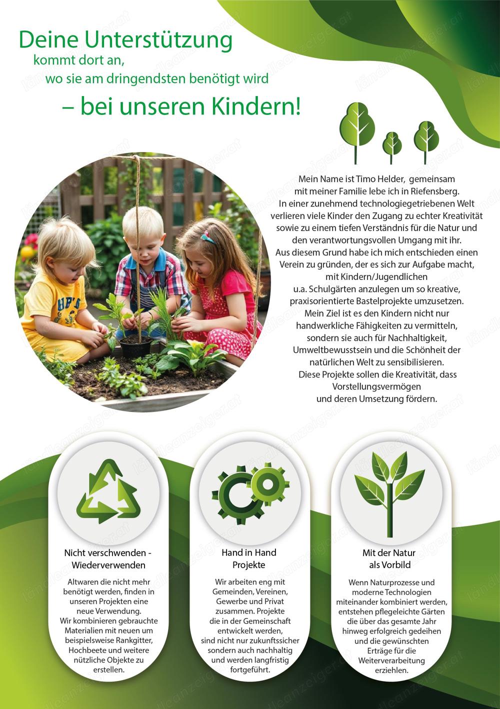 Wir suchen Gebrauchtwaren für Projekte mit Kindern