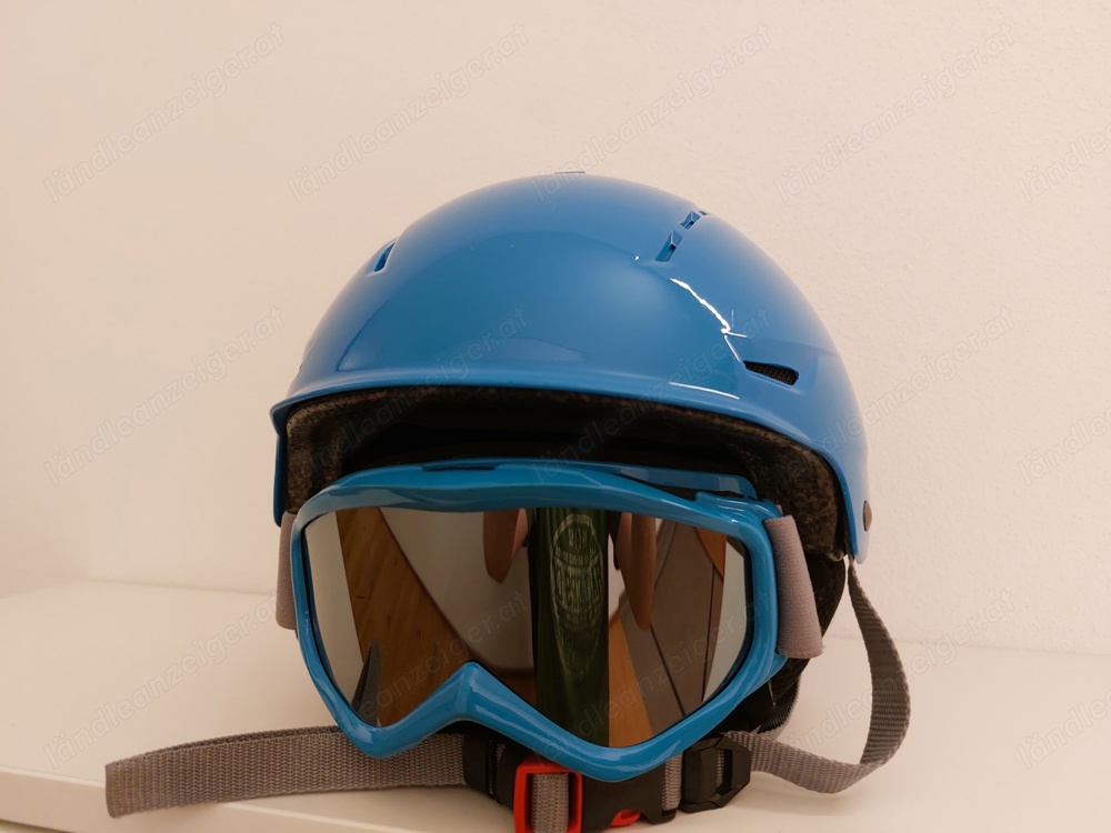 Kinder-Skihelm in Blau