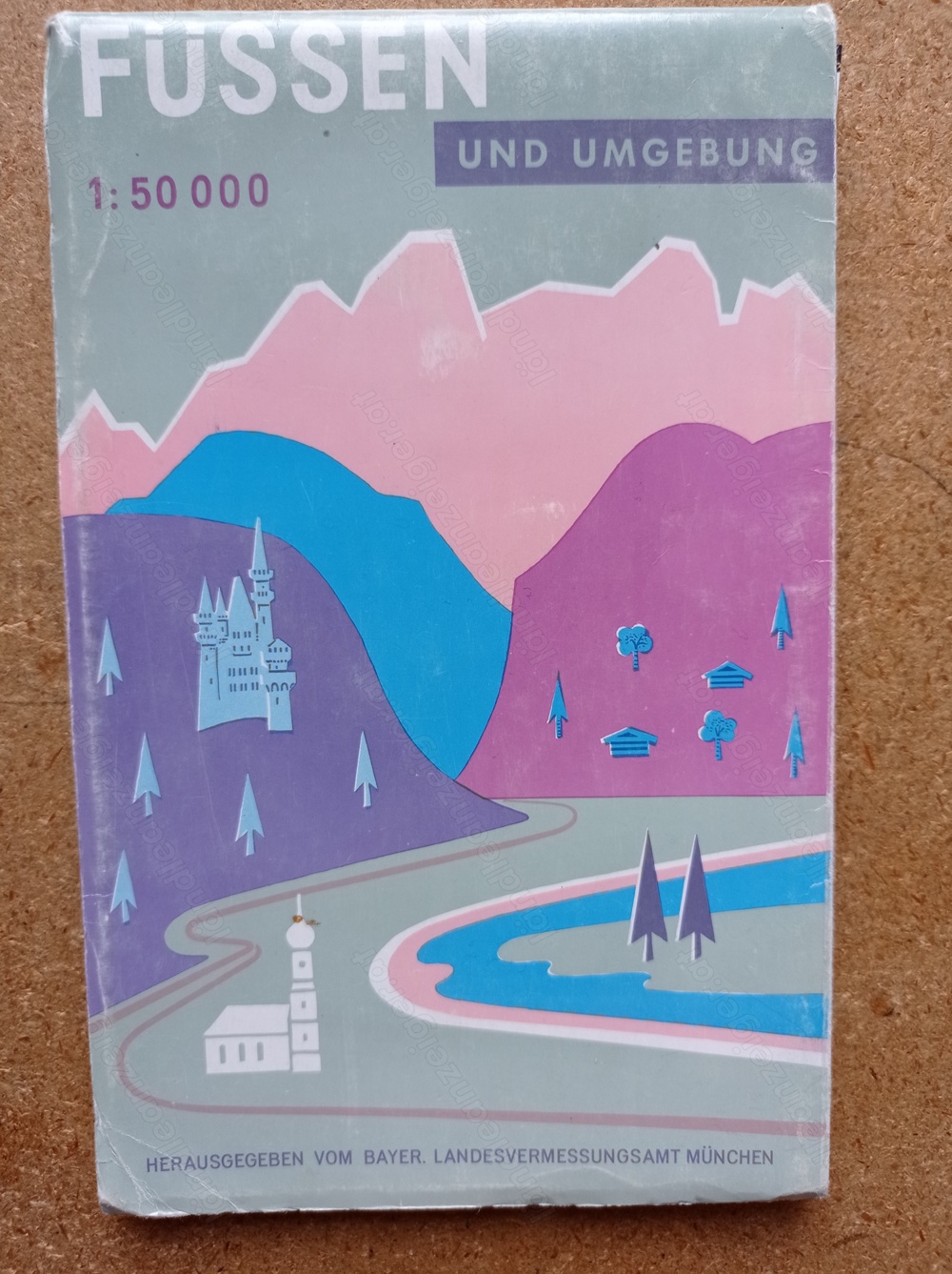 Landkarte Füssen und Umgebung 1:50000