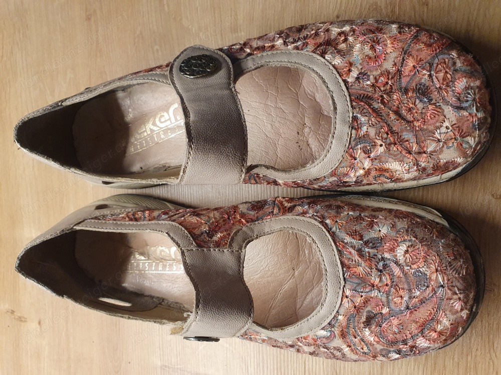 rieker damenschuhe mit klettverschluss