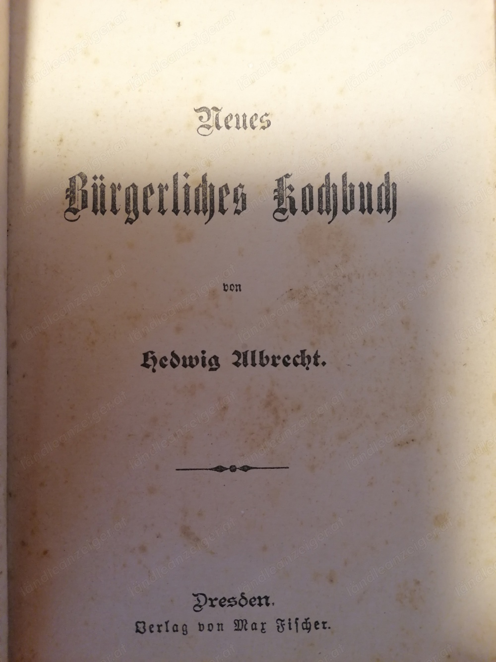 Kochbuch - Rarität