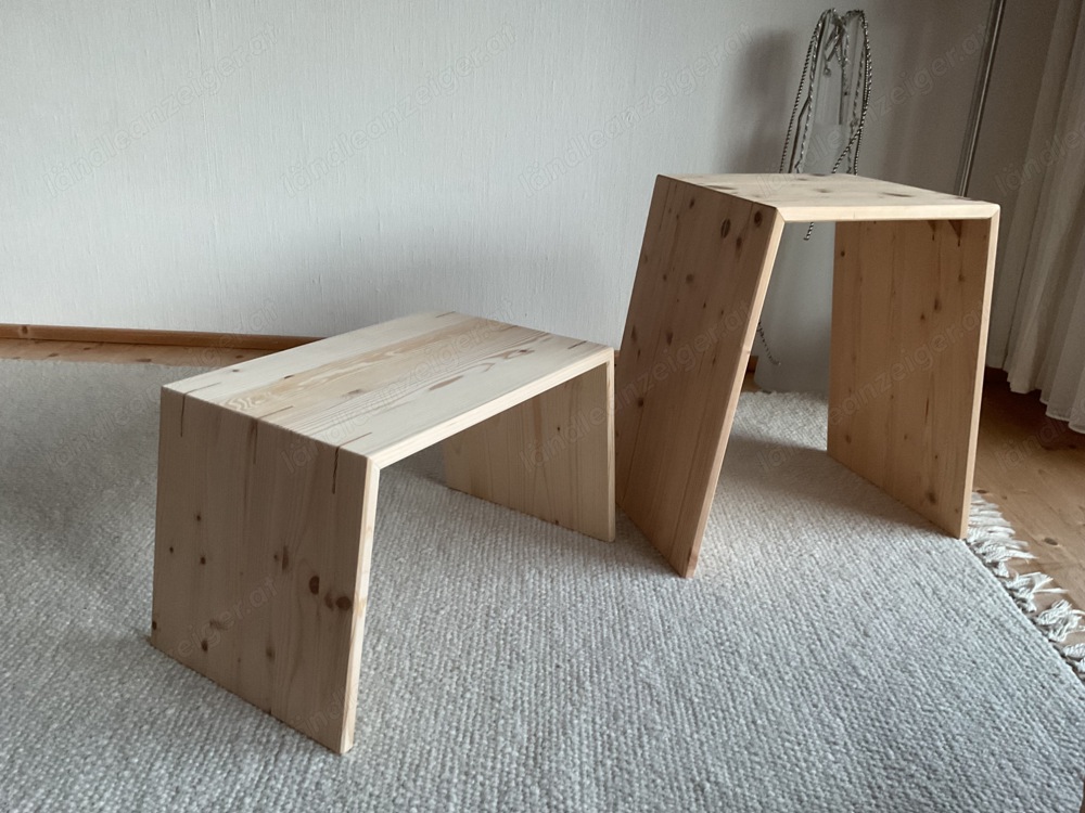 Hocker, Massivholz