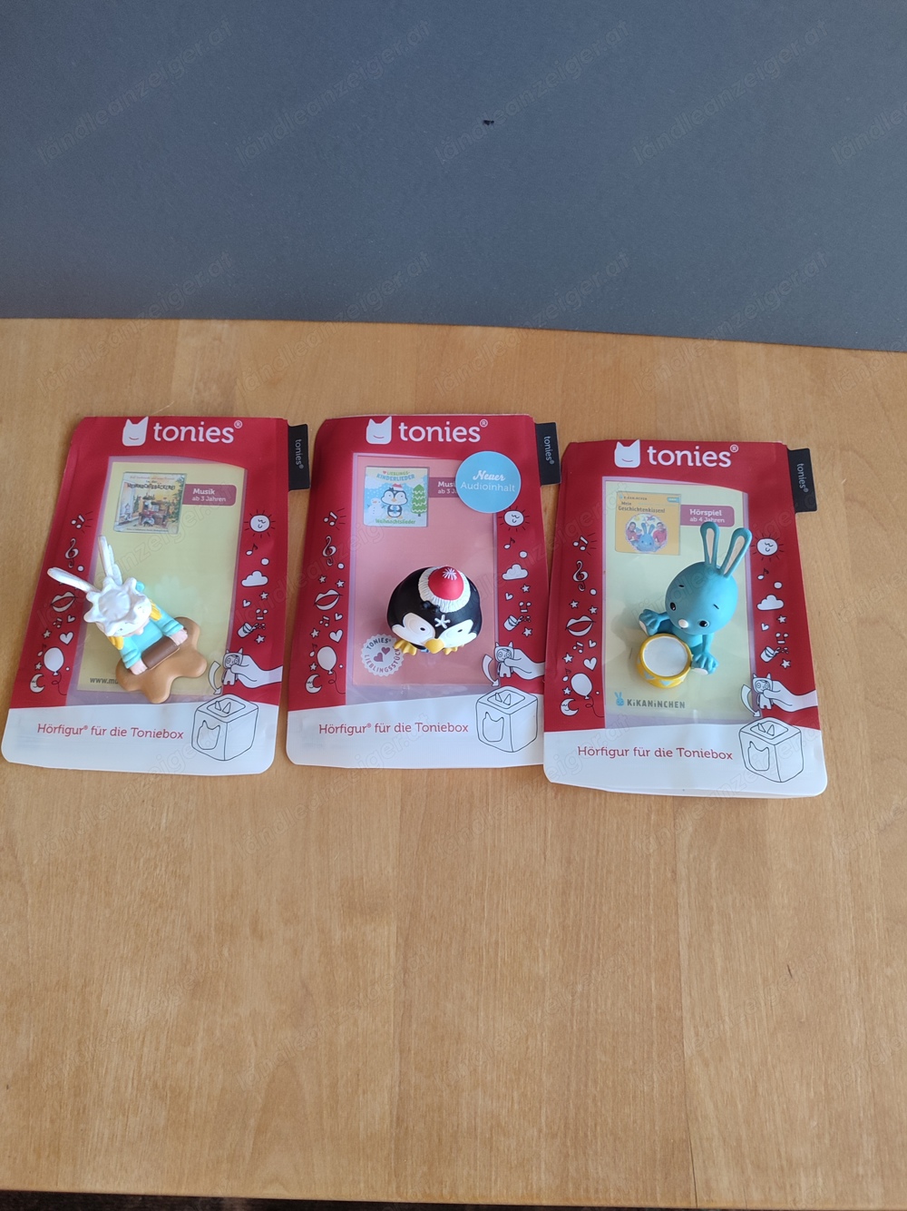 Tonies Figuren Pinguin, Christkind und Kikaninchen 