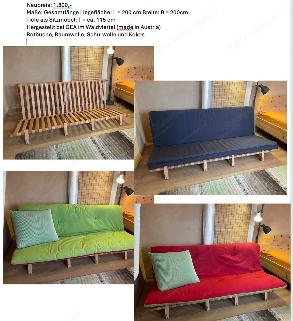 GEA - Öko-Sofa 200cm