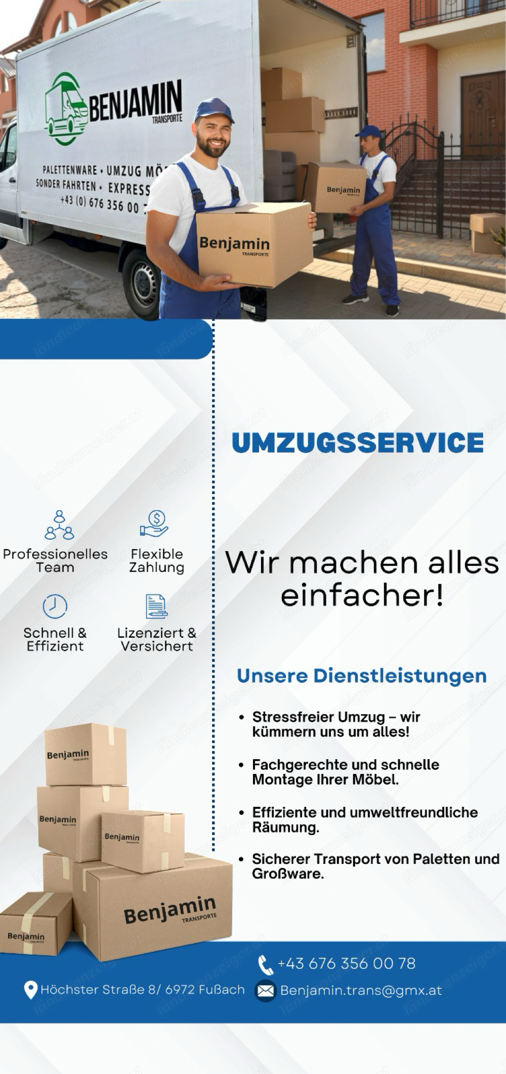 Umzug Möbel Palleten ware entsorgung 