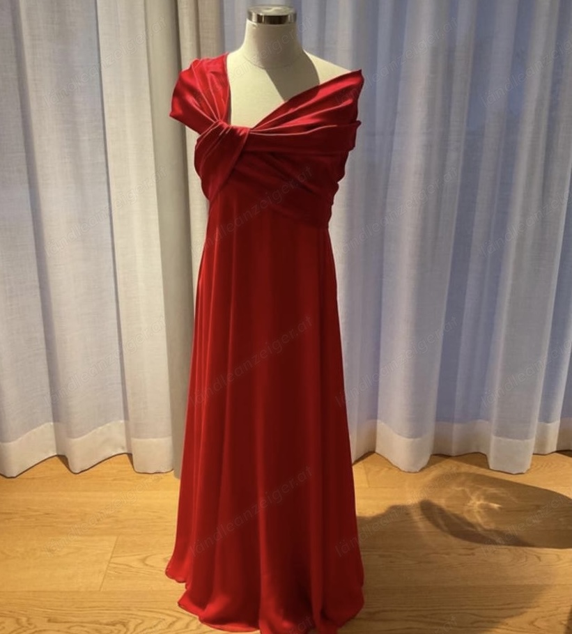 Abendkleid Ballkleid Talbot Runhof, Lang, rot, Größe 40