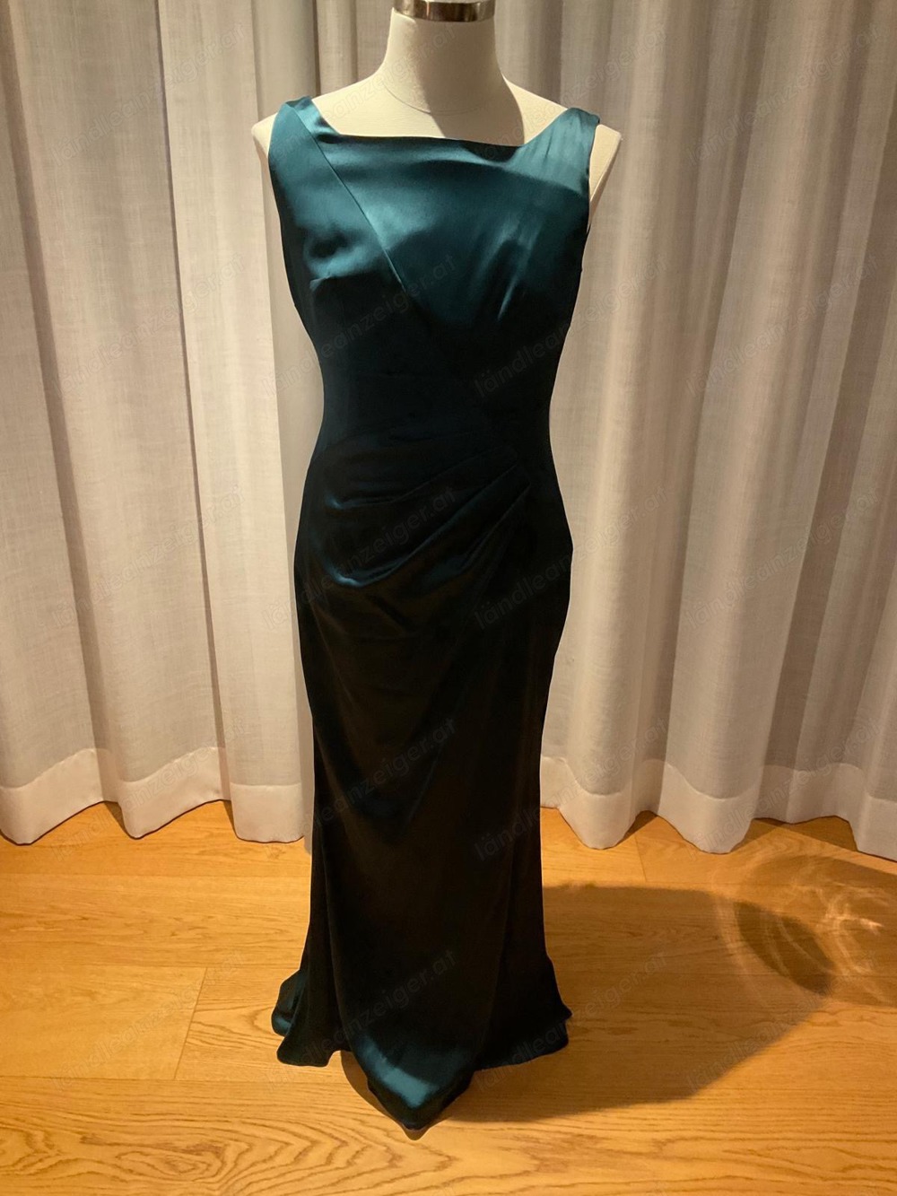 Abendkleid Ballkleid Talbot Runhof Größe 40, Farbe Petrol,lang