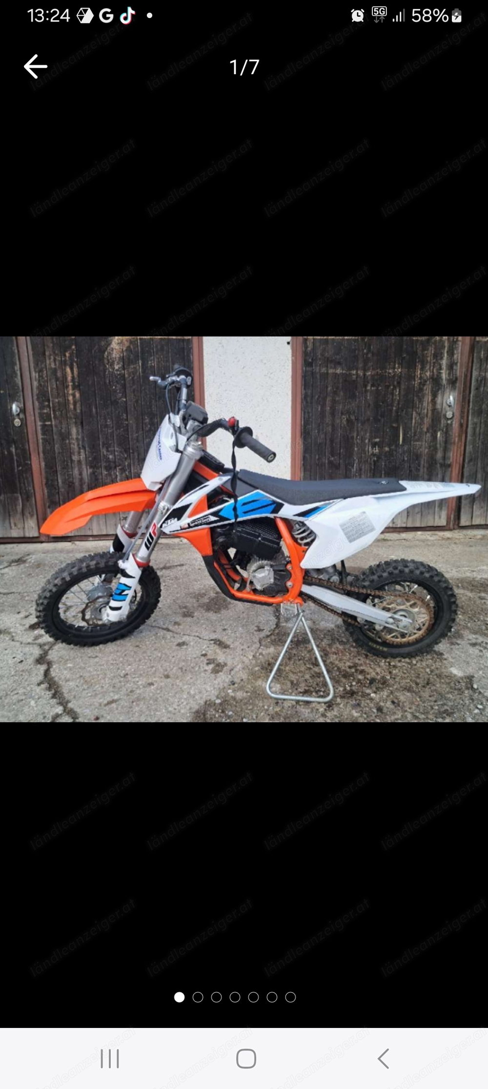 kinder cross ktm sx 5e 