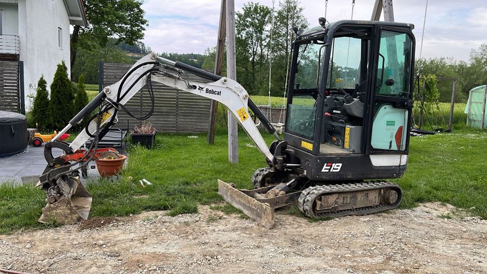 Bobcat e 19 minibagger Bagger ma 01 schnellwechsler Greifer