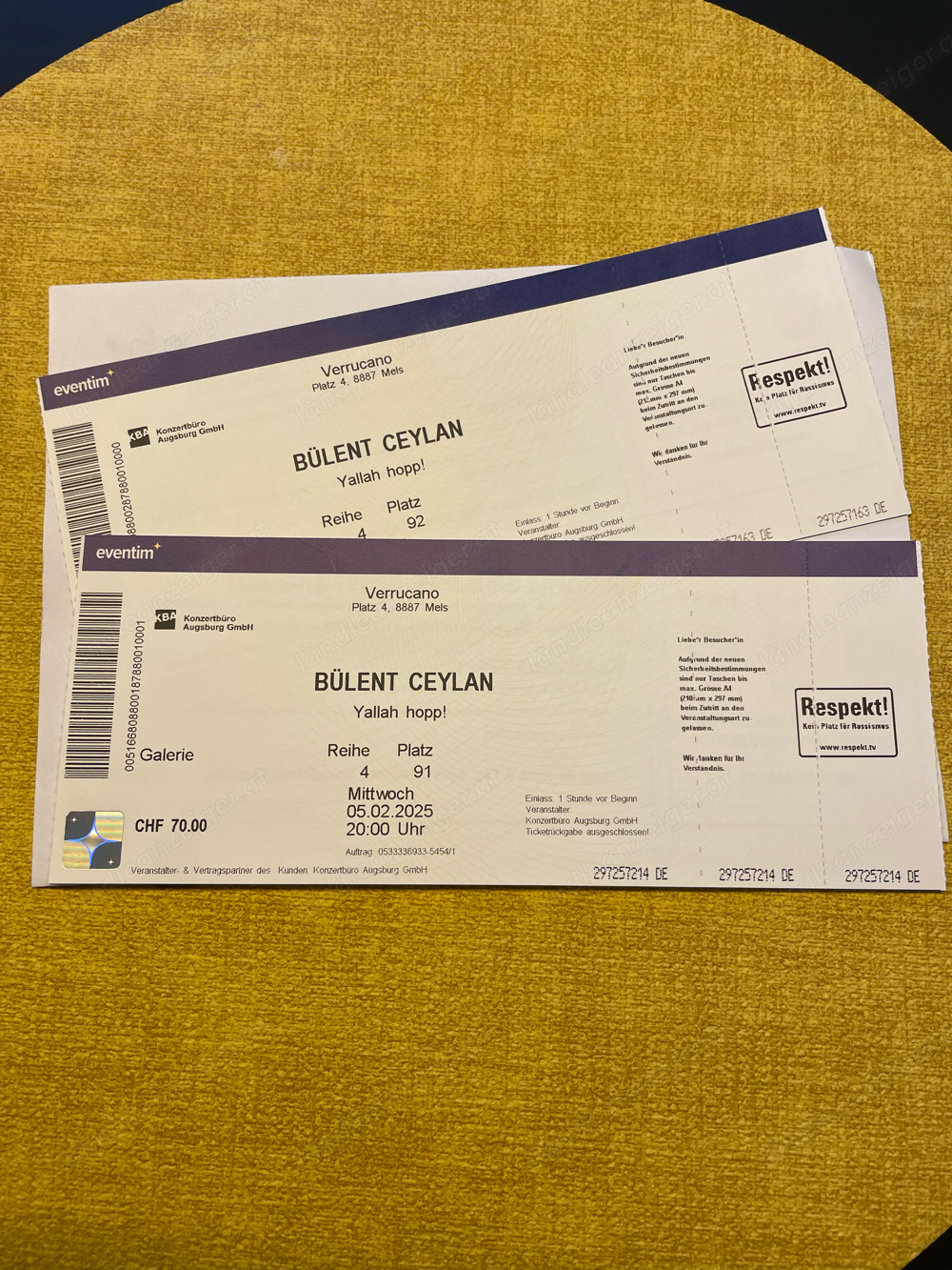 2x Bülent Ceylan Tickets 