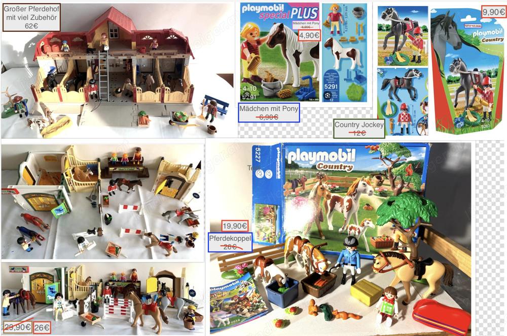 Playmobil Pferdehof Pony Boxen Koppel