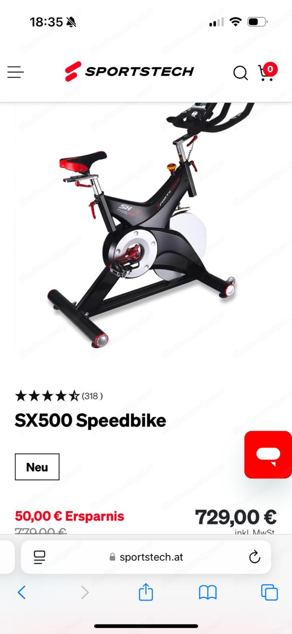 Verkaufe NEUES Speedbike Sportstech