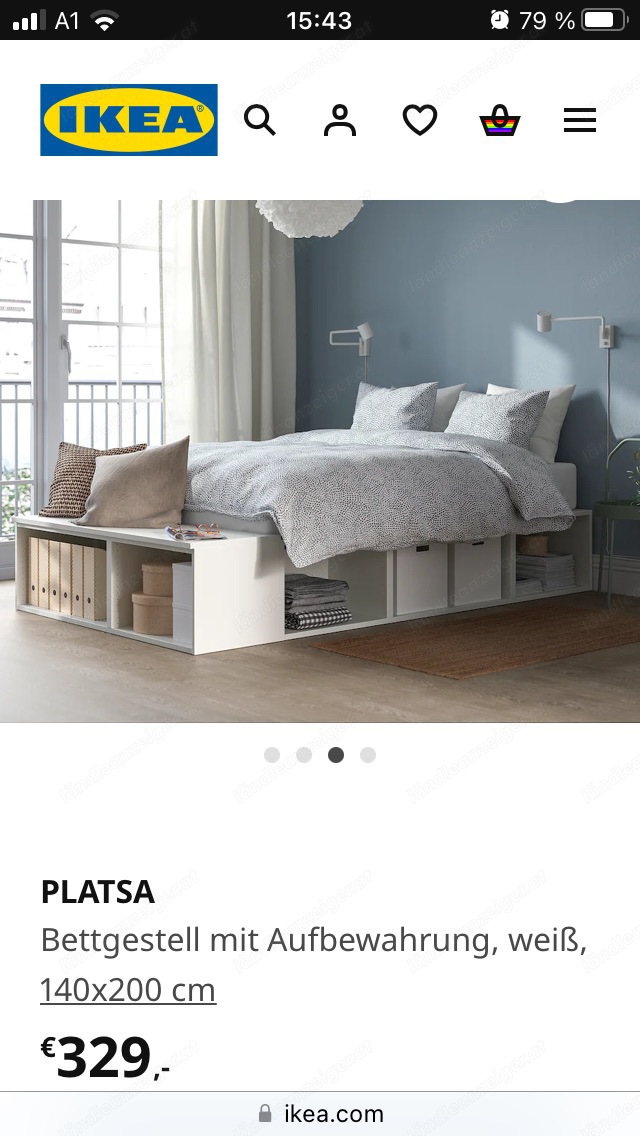 Gratis! Platsa Ikea Bett 140x200