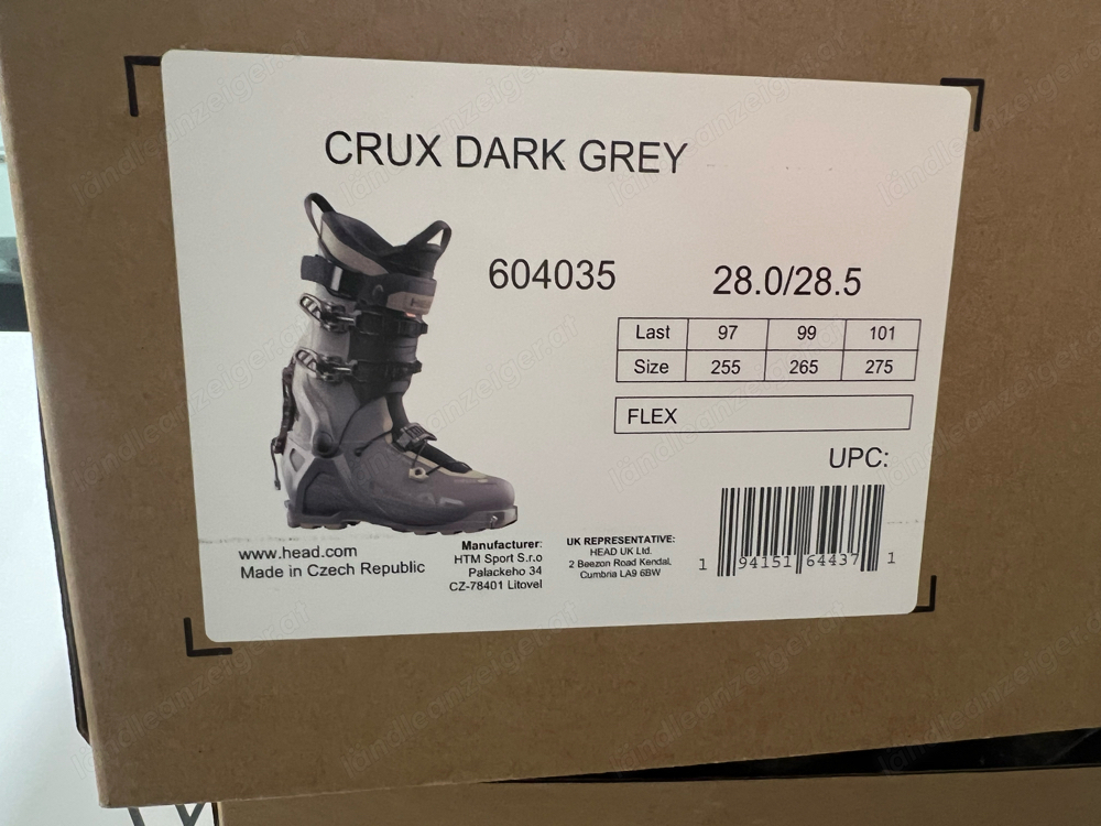 HAED Crux Dark Grey Tourenskischuhe