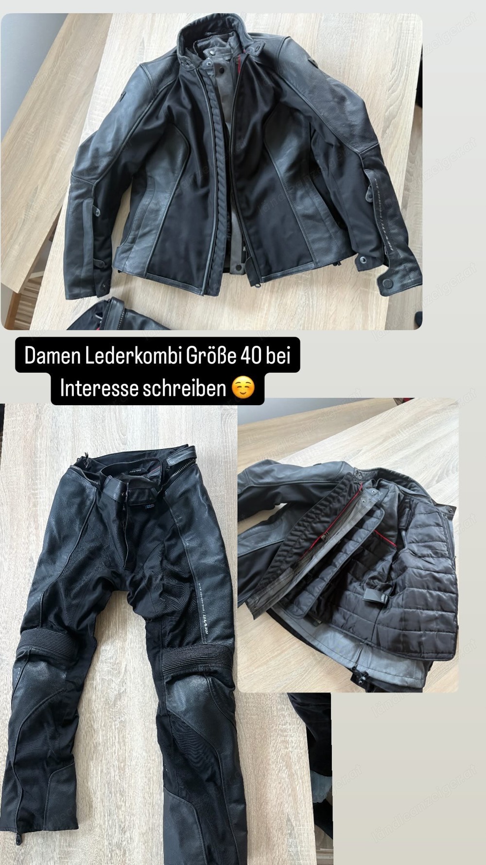 Motorradbekleidung Damen Größe 40