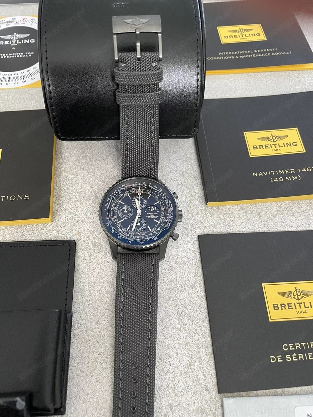 Breitling Navitimer schwarzes Zifferblatt Damenuhr