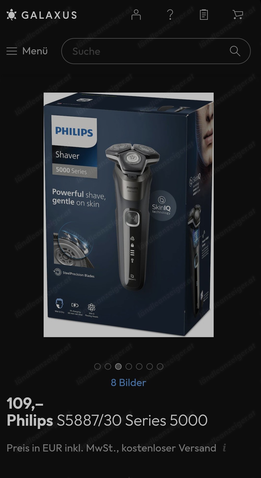 Philips Rasierer S5887 30 Series 5000