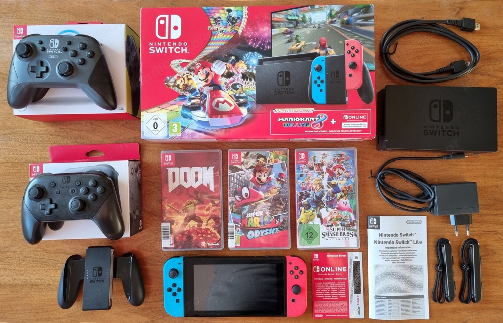 Nintendo Switch mit Zubehör   wie neu!