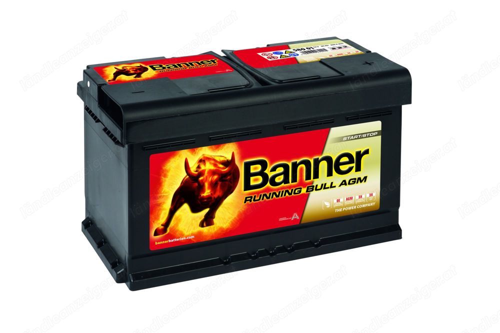 Banner Running Bull AGM 580 01 12V 80Ah 800A Starterbatterie - B-Ware