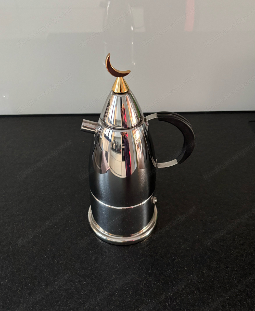 Hochwertiger WMF Espressokocher   Espressokanne Luna Edelstahl Mond Memphis