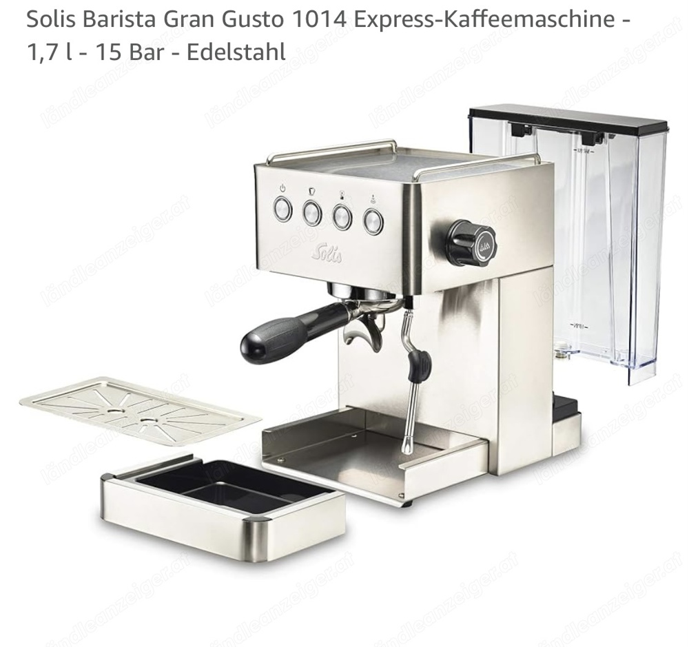 Siebträger Kaffeemaschine Solis Barista Gran Gusto