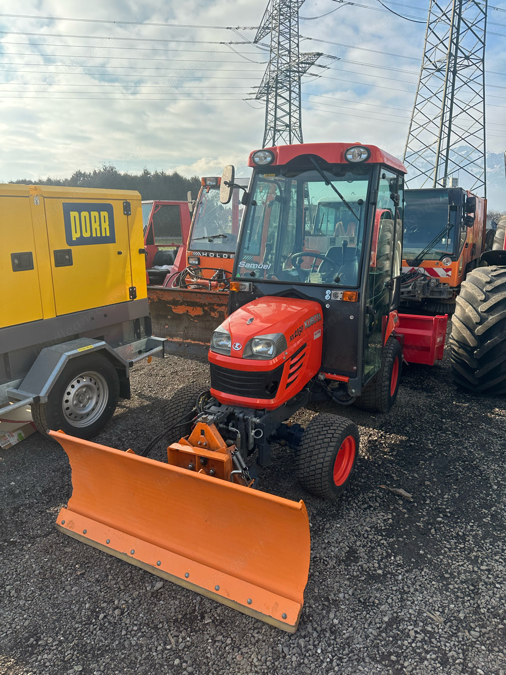 Kubota BX2350 Kommunaltraktor, Winterdienst