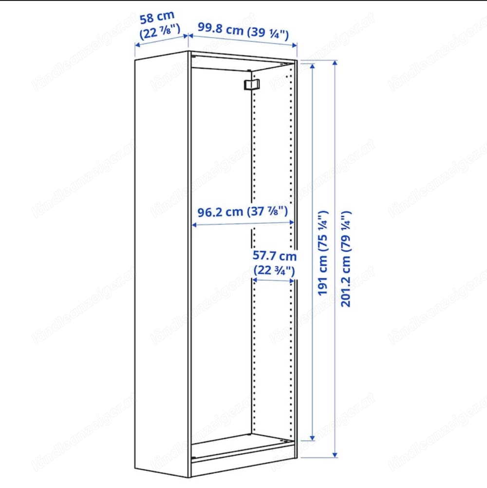 IKEA Pax Korpus 100*58*201