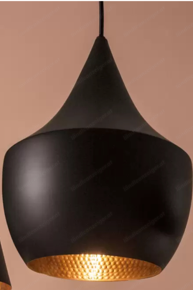 2 Stück Tom Dixon Beat Fat Pendelleuchte schwarz 2 Stück Tom Dixon Beat Fat Pendelleuchte schwarz