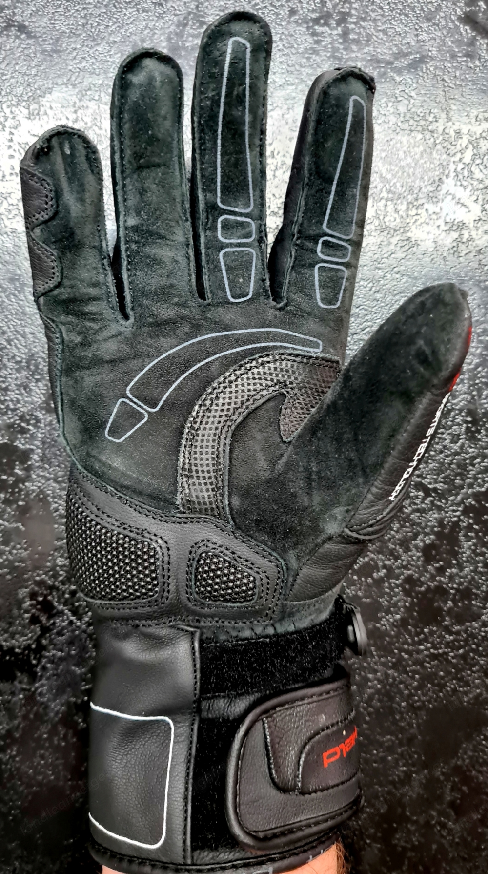 Motorradhandschuhe - HELD Secret Pro schwarz - Größe EU8