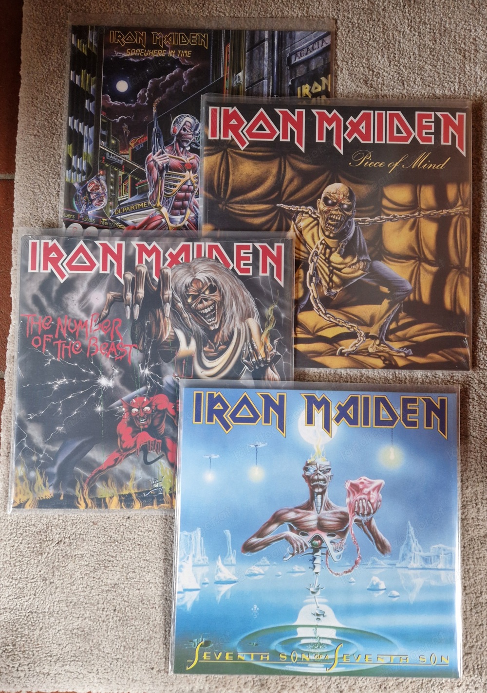 Iron Maiden - 4 LPs neuwertig 